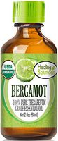 Organic Bergamot Essential Oil (100% Pure - USDA Certified Organic) Best Therapeutic Grade Essential Oil - 60ml