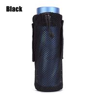 FairOnly FGJ Lightweight Molle Outdoor Water Bottle Bag Camping Cycling Hiking Foldable Belt Holder Kettle Pouch Black 923