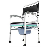 Commode Chair, Heavy-Duty Porta Potty for Adults, Toilet Safety Frame with Commode Bucket (Color : A, Size : One Size)