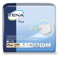 TENA Protective Underwear, Plus Absorbency-Size Medium Waist / Hip 34" - 44" - Pack of 18
