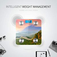 LYAOE Bluetooth Body Fat Scale Great Wall China Jinshanling Sectionsunset Landscape Smart Wireless Scale with LCD Display Measuring Body Weight Bmi and Health Digital Scale