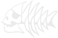 hBARSCI Fish Bones Vinyl Decal - 5 Inches - for Cars, Trucks, Windows, Laptops, Tablets, Outdoor-Grade 2.5mil Thick Vinyl - White