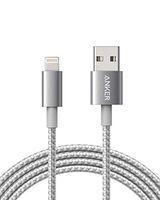 Anker 6ft Premium Nylon Lightning Cable, Apple MFi Certified for iPhone Chargers, iPhone Xs/XS Max/XR/X / 8/8 Plus / 7/7 Plus / 6/6 Plus / 5s, iPad Pro Air 2, and More(Silver)