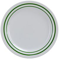 Yanco PT-106 Pine Tree Round Bread Plate, 6.25" Diameter, Melamine, Pack of 48