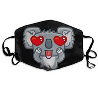 Mouth Mask Cute Koala In Love With Hearts Eyes Fashion Earloop Face Mask For Kids Teens Men Women Winter Summer