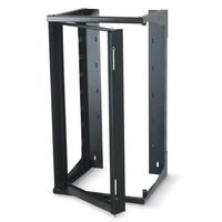 Black Box 19U Wallmount Rack 12-24 Tapped Rails Holes 75lb. Capacity
