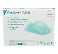 3M-90501 Dressing Tegaderm Ag Wound LF St Silver Water Resistant 4x5" 5/Bx by 3M Part No. 90501