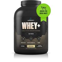Legion Whey+ Vanilla Whey Isolate Protein Powder from Grass Fed Cows, 5lb. Low Carb, Low Calorie, Non-GMO, Lactose Free, Gluten Free, Sugar Free. Great for Weight Loss & Bodybuilding.