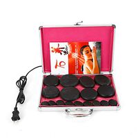 16Pcs Basalt Hot Stones Set Hot Rocks Massage Stones Kit with Heater Box for Body Massage (Include Hot Stone)
