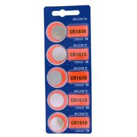 10 Sony Lithium 3V Batteries Size CR1616 (2 Packs of 5)