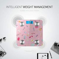 Bluetooth Weighing Scale Cartoon Cute Colorful Living Goods Weight Scale Body Fat Composition Monitor Analyzer with Smartphone App for Body Management-396 Lbs