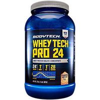 BodyTech Whey Tech Pro 24 Protein Powder Protein Enzyme Blend with BCAA's to Fuel Muscle Growth Recovery, Ideal for PostWorkout Muscle Building Strawberry Shortcake (2 Pound)