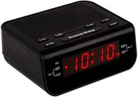 Little Digital FM Alarm Clock Radio with Dual Alarm, Snooze, Sleep Timer and Battery Backup