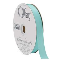 Offray Berwick 7/8" Double Face Satin Ribbon, Aq