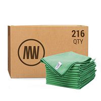 16" x 16" Buff™ Pro Multi Surface Microfiber Towels Bulk | Case: 216 Qty (Green)