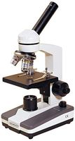 C & A Scientific Premiere MS-01L Basic Monocular Compound Microscope, 10x Eyepiece, 40x-400x Magnification, Brightfield, LED Illumination, Plain Stage with Stage Clips, 110V or Battery-Powered