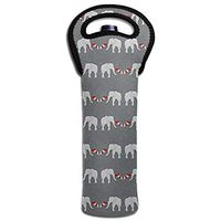 GUHurieir Elephant Umbrella Novelty Colorful Eye Attract Wine Bottle Bags Party Gift Wedding Bags