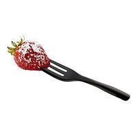 Cake Fork, Pastry Fork, Knife Edge Fork - Black Disposable Fork, 3 Prong, 1 Prong with a Knife Edge - Perfect for Serving Cakes - 4" - Plastic - 500ct Box - Restaurantware