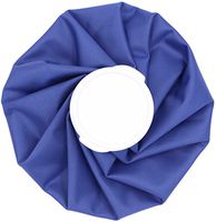 Reusable Ice Bag For Injuries - Soft Cloth Pain Relief Hot And Cold Therapy Flexible Medical Instant First Aid Kit Water Ice Cubes Refillable Pack For Knee Ankle Shoulder Back Elbow Head (Blue, 9'')