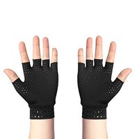 Anti-Edema Magnetic Gloves, 2 Colors Gloves for Arthritis Rheumatoid Hand Pain Health Compression Therapy(Black)