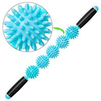 Coolife Fascia Blasting Muscle Roller - Cellulite Massager - Fascia Roller for Cellulite and Sore Muscles - Neck, Leg, Back, Body Roller Deep Tissue Massage Stick Tools - 5 Balls Size Version