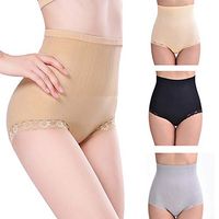 Women's Underwear Elastic Force Abdominal for Female Postpartum Panties for Belly Recovery and Compression lace Lingerie Inner wear Cotton Underpants Body Shaping for Ladies (Medium, 3 Colors)