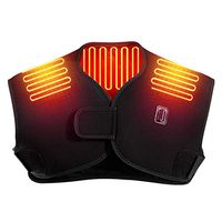 Electric Heated Neck Shoulder Wrap, Woolala Therapy Heating Pad for Shoulder Upper Back for Pain Relief Muscle Relax, 3 Heating Levels/Auto Shut Off