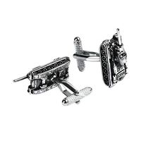 Brass Mens Cufflinks Unique Tank Shape Costume Fancy Cuff Links Jewelry Jewerly Trendy Accessory Styling Best Designs Style Designer Design Beauty Stylish