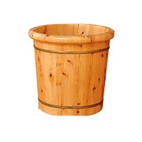 Foot Soaking Tub，Heightening Thickening Natural Wood,Foot Basin Wooden Bucket Relieve Fatigue Improve Sleeping