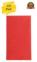 MM Foodservice 125 Count 2 Ply Paper Dinner Napkins Perfect for Weddings, Parties, Dinners or Events (Red)
