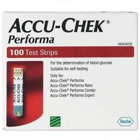 ACCU-CHECK Performa Pack of 100 Blood Glucose Testing Strip Made in USA with Long Expiry Date