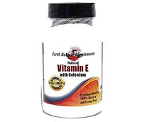 Natural Vitamin E 400IU with Selenium 50mcg * 100 Caps 100% Natural - by EarhNaturalSupplements