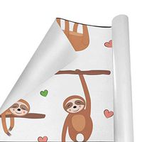Gift Wrapping Paper Roll Sloth for Birthday,Holiday,Wedding,Baby Shower Gift Wrap - 3Rolls - 58inch x 23inchPerRoll