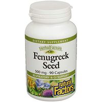 Natural Factors Fenugreek Seed 500mg Capsules, 90-Count