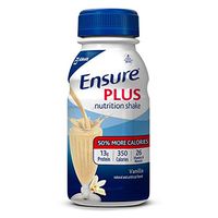 Ensure Plus Complete Balanced Nutrition Drink, Ready to Use, Vanilla Shake, 24-8 Fluid Ounce Bottles by Ensure