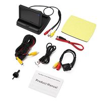 4.3 inch Monitor, Universal Car Reversing Assistance Kit with 4.3" Folding Monitor Display + Waterproof Wide Angle HD Rear View Backup Camera