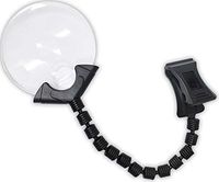 3.5" Rimless Lens 2.5X Power Magnifier With Flexable-Neck And Clip For Easy Positioning (ToolUSA: MG-88040)