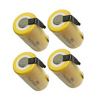 SC Size 1.2V 2200mAh NiCd Rechargeable Battery for Power Tools with Tabs Count Pcs 4