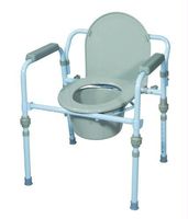 Commode Folding Steel 3-in-1 Non-Retail Carton by Complete Medical Supplies