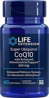 Life Extension Super Ubiquinol COQ10 with Enhanced Mitochondrial Support 100 mg, 60 Count, Packaging May Vary