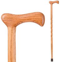 Brazos Walking Cane for Men and Women Handcrafted of Lightweight Wood and made in the USA,  Tan Oak, 40 Inches