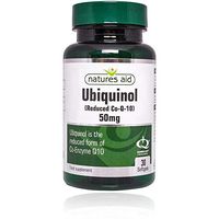 Natures Aid Ubiquinol 50mg (Reduced Co Enzyme Q10) 30 Softgels - 4 Pack