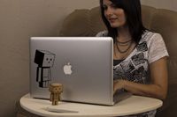 Danbo Looking Down Decal for 13" Macbook