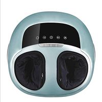 Flowing Water Foot Massage Machine Intelligent Electric Hot Compress Air Pressure Infrared Therapy NEC Chip Shiatsu Timing Massager,Blue