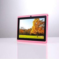 7 Inch Tablet for Kids - Durable Kid Proof Cover (Blue/Pink)- Android 4.4 - Front Camera & Selfie Camera - Wi-Fi, Play Store, 3D Game Supported - 1 Year Warranty - Includes FREE carry pouch