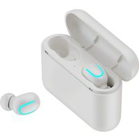 Q32 U Type Wireless Bluetooth V5.0 Earphone,Waterproof Stereo TWS Handsfree Bass Earbuds Headset, with Charging Dock