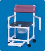 Standard Line Open Front Soft Seat Shower Chair Commode - VLOF17PFRLSA - VLOF20PFRLSA - 41" H x 21" W x 21.5" D