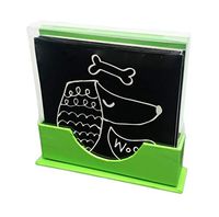 Colorful Cat & Dog Pet Themed 5 x 5 12 Pack Greeting Note Cards & Envelopes (Woof)