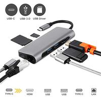 USB C Hub 4K HDMI 3.0 SD TF Card Reader 7in1 Hub Adapter for PC and MacBook