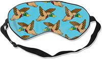 Flying Mallard Ducks Silk Sleep Mask & Blindfold Soft Eye Mask with Adjustable Head Strap Deep Rest Eye Masks for Sleeping Night Eyeshade Eye Cover for Travel Shift Work & Meditation